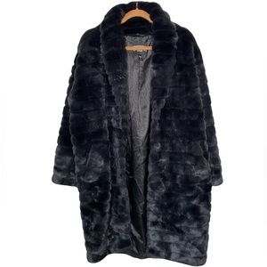 Victoria Secret Fashion Show Sport Faux Fur Long Coat Size Small